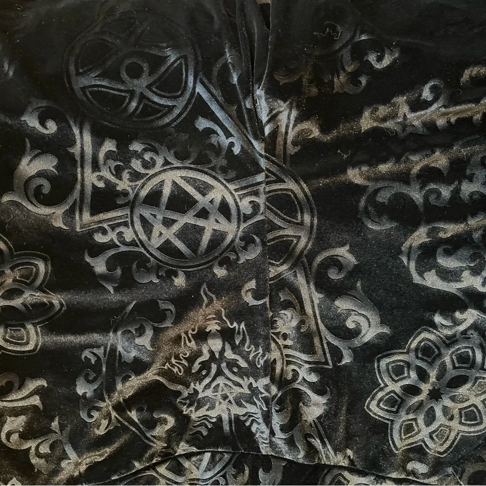 Killstar Black Velvet High Waist Shorts - Picture 3 of 5
